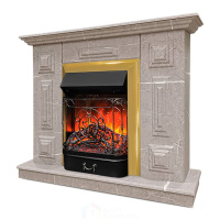 Каминокомплект Хорошие Камины Юпитер с очагом RealFlame Majestic Lux BR S мрамор
