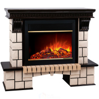 Электрокамин RealFlame  Stone 26 AO с очагом Moonblaze Deluxe Brass