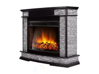 Каминокомплект Electrolux Scala 30 с очагом EFP/P-3320RLS камень сланец скалистый серый, шпон венге