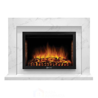 Портал Firelight Simple 25 белый мрамор