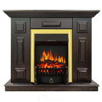 Каминокомплект Хорошие Камины Юпитер с очагом Royal Flame Fobos FX Brass венге