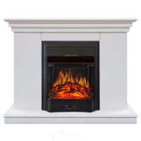 Каминокомплект Хорошие Камины Марс с очагом Royal Flame Majestic FX Black белый