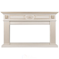 Каминокомплект Royal Thermo Siena 42/40/36 с очагом RTFP/P-AR40LS слоновая кость с золотой патиной