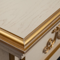 Портал RealFlame Leticia 26 WT шампань с золотой рамкой