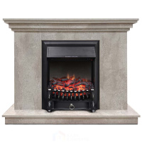 Каминокомплект Хорошие Камины Марс с очагом Royal Flame Fobos FX Black цемент