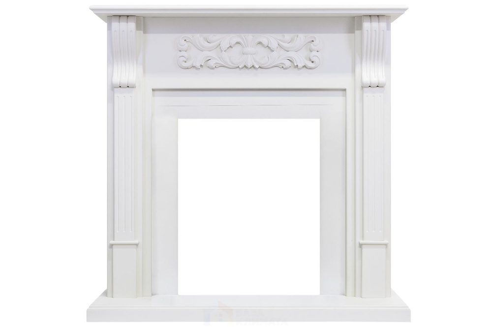 Каминокомплект Dimplex Venice - Фактурный белый с очагом Brookline Black