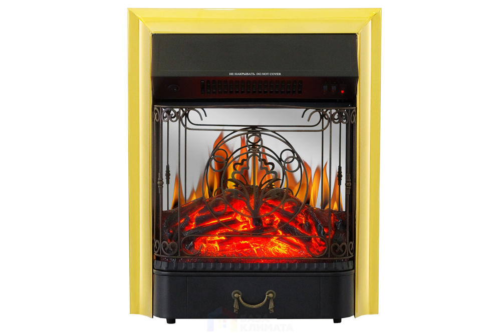 Каминокомплект Хорошие Камины Юпитер с очагом Royal Flame Majestic FX M Brass белый