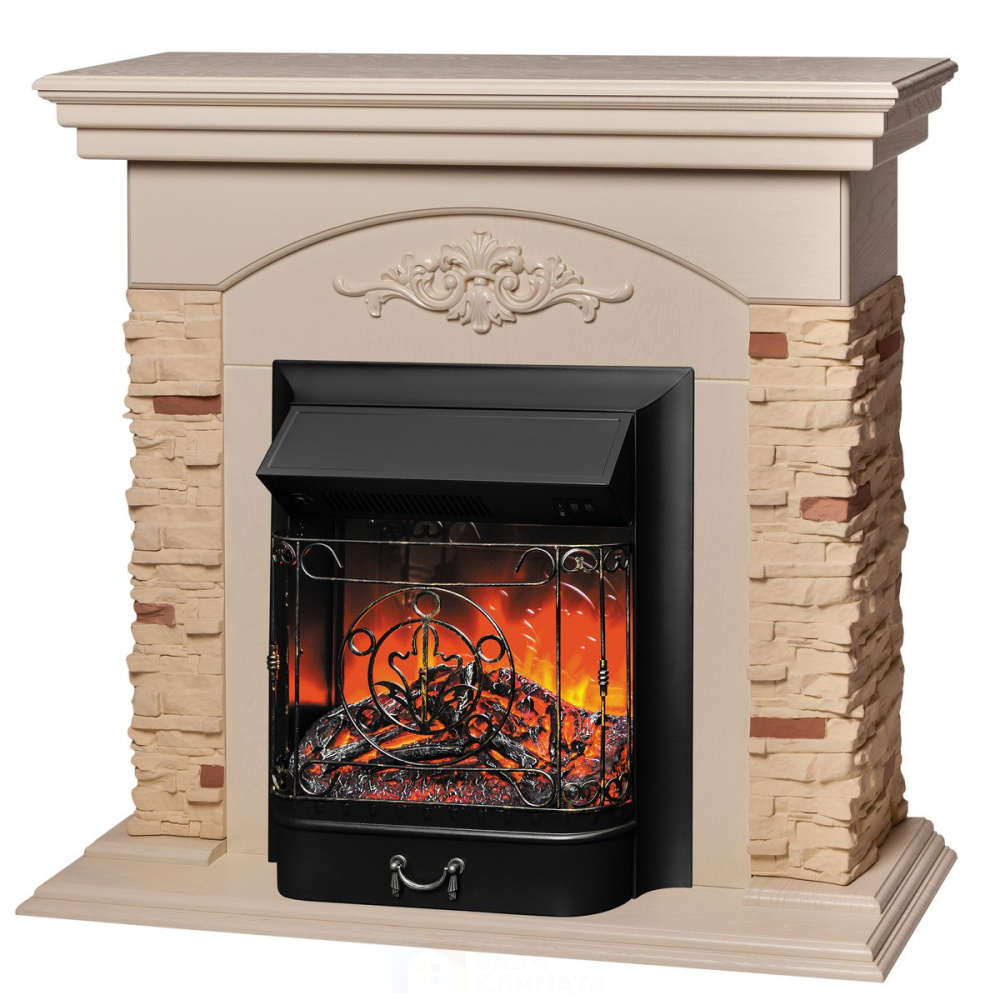 Электрокамин RealFlame  Neapolis WT с очагом Majestic Lux Black