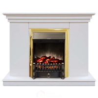 Каминокомплект Хорошие Камины Марс с очагом RealFlame Fobos Lux BR S белый