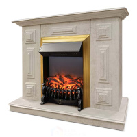 Каминокомплект Хорошие Камины Юпитер с очагом RealFlame Fobos Lux BR S цемент