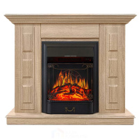 Каминокомплект Хорошие Камины Юпитер с очагом Royal Flame Majestic FX Black сосна