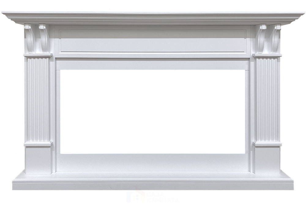 Каминокомплект Royal Flame Cardiff - Белый с очагом Vision 42 LED