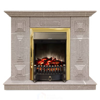 Каминокомплект Хорошие Камины Юпитер с очагом RealFlame Fobos Lux BR S мрамор