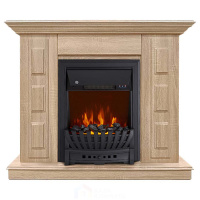 Каминокомплект Хорошие Камины Юпитер с очагом Royal Flame Aspen Black сосна
